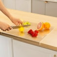 thumbnail image 1 of Acrylic Cutting Board with Counter Lip, 16x12 Inch Clear Cutting Boards for Kitchen Counter, Cutting Board Non Slip for Countertop Protector, Apartment Essentials Kitchen Decor Gifts, 1 of 7
