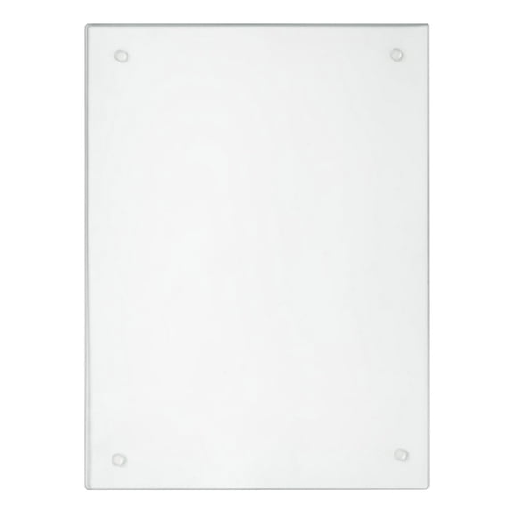 Acrylic Cutting Board with Counter Lip, Clear & Non-Slip | 60% Thicker Board for Bread, Meat, Veggies & More | Upgraded Kitchen Essential Gadget & Decor, Easy Clean Glass-Like Surface, By Safeglitz