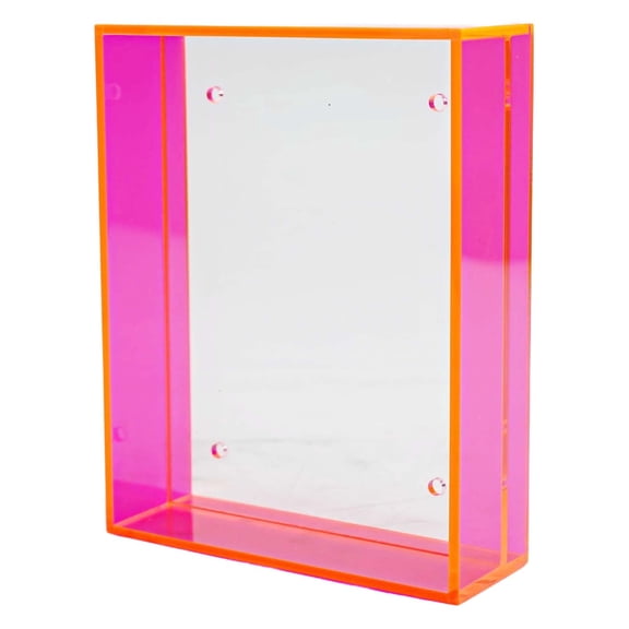 Acrylic DIY Photo Frame, Transparent Poster/Painting Photo Frame, Wall-Mounted Holiday Party Decoration, 4.3*5.5 Inch