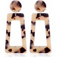 thumbnail image 1 of Acrylic Dangle Earrings for Women Geometric Resin Lightweight Statement Stud Earrings Hoop Fashion Acetate Plate Ear Jewelry, 1 of 6