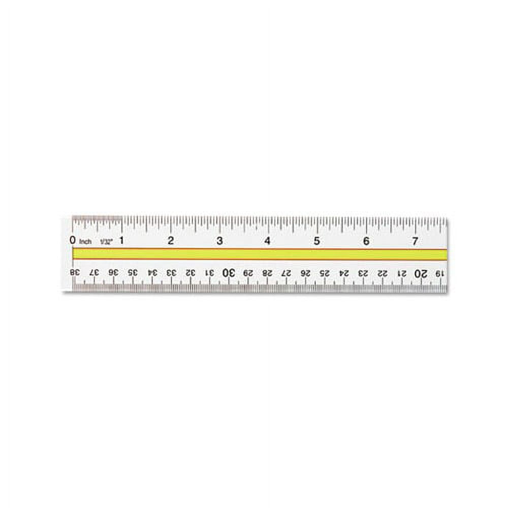 Acrylic Data Highlight Reading Ruler With Tinted Guide 15