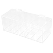 7-Day Food Rotation Label Dispenser,Acrylic Wall Mount Sticker Holder,for Kitchen,Restaurant,Fridge,Meal Prep Organization,Clear
