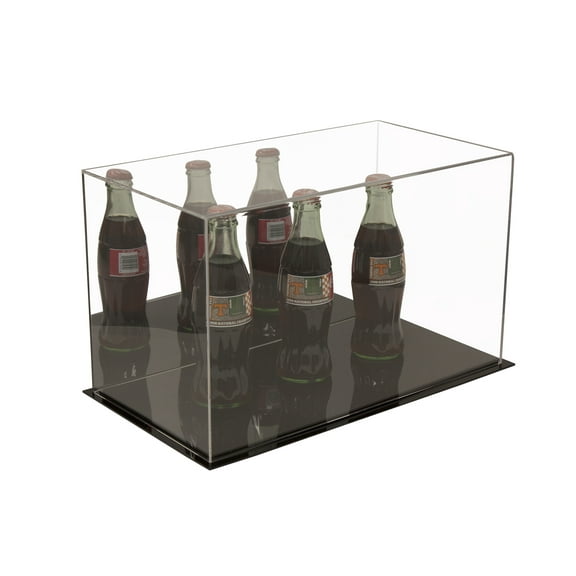 Acrylic Deluxe Display Case with Mirror - Medium Rectangle Box 15" x 8" x 9" (A013-DS)