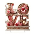 thumbnail image 1 of Elegant Acrylic Desktop Heart Stand Display Ornament for Valentine's Day Celebration and Desk, 1 of 6