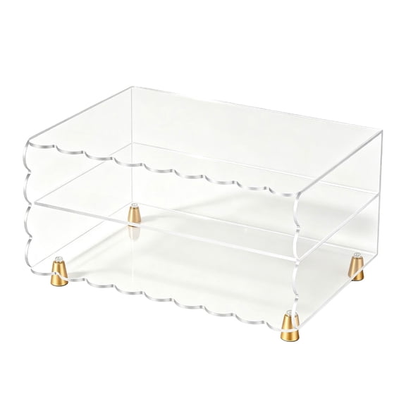 Acrylic Desktop File Tray for Office Desk and Study Paper Sorting