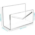 thumbnail image 1 of Acrylic Desktop Mail Sorter Organizer Clear Letter Document Sorting Rack with "Mail" Inscription Office Home Stationery Holder for Invitations Bills Cards 1-Pack, 1 of 8