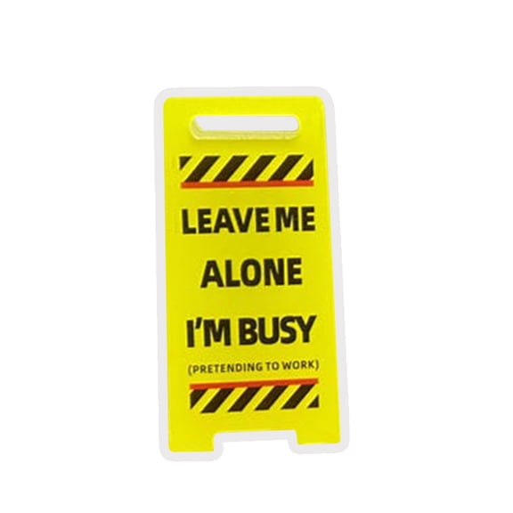 Acrylic Desktop Sign Don'T Disturb Me I'M Busy Note Holder Creative Office Ornaments For Coworkers Bosses Friends Handbook Organizer With Hilarious Design