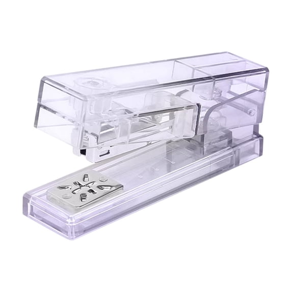 Acrylic Desktop Stapler, Portable Mini Transparent Rotary Stapler, Desk ...