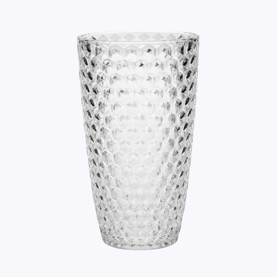 Acrylic Diamond Cut Hi-Ball - Clear 19 oz. Set of 4 Clear 19 oz.
