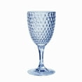 thumbnail image 1 of Acrylic Diamond Cut Wine Glass - Blue 12 oz. Set of 4 Blue 12 oz., 1 of 5
