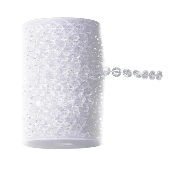 Acrylic Diamond Garland Strands Crystal Beads, of 50 ft Beads Wedding Clear