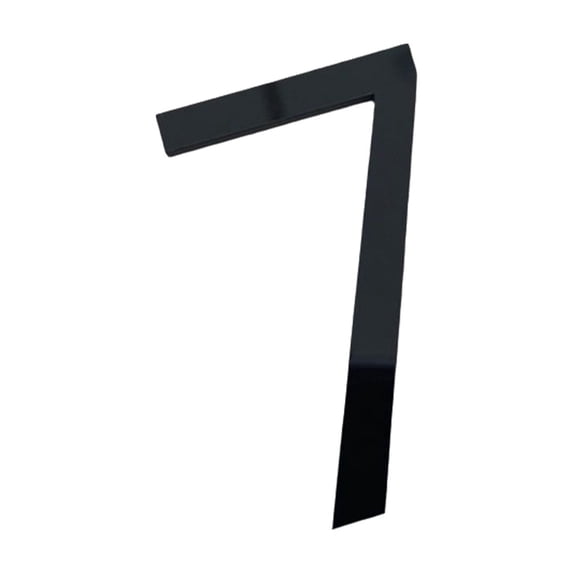 Acrylic Digital House Number 7 3D Dimensional Address Plaque for Modern Apartment Mailbox Office Door Identification Waterproof Self Adhesive Sign, 2 Inch