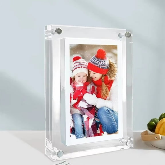 Acrylic Digital Photo Frame, 5/7 Inch 1000 MAh, Vertical Display Of IPS Screen 4g Memory