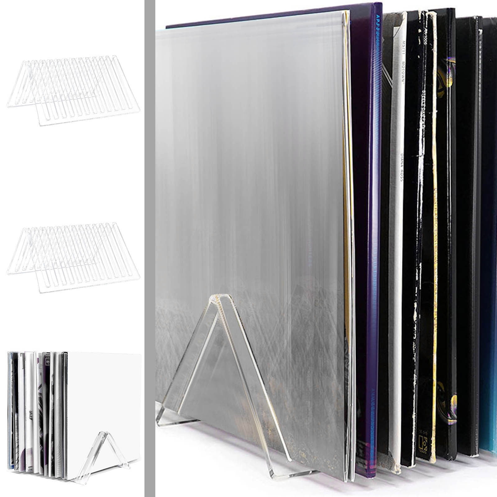 Acrylic Disc Rack Storage Rack Album Rack Display Counter Triangular