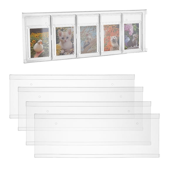 Acrylic Display Board Clear 14.5x42.5x0.2cm