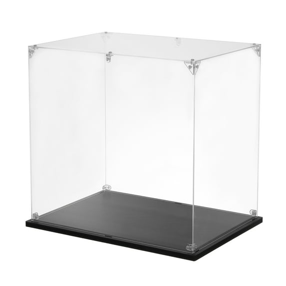Uxcell Acrylic Display Case, 10"x10"x12" Clear Assemble Display Box Storage Organizer for Collectibles Action Figures