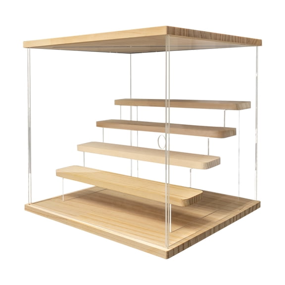 Acrylic Display Case, 5 Tier Display Box, Clear Acrylic Display Case for Homes, Shopping Malls, Exhibition Halls, Offices (12.6*12.6*12.68in)