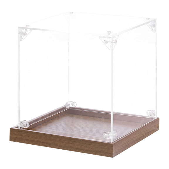 Unique Bargains Acrylic Display Case, 6''x6''x6'' Clear Display Box Assemble Dustproof Storage Organizer Showcase for Collectibles Action Figures