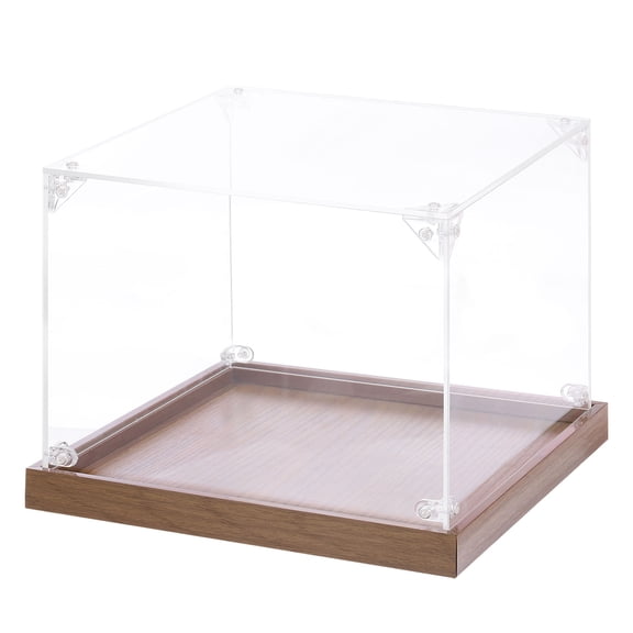 Unique Bargains Acrylic Display Case, 8"x8"x6" Clear Display Box Assemble Dustproof Storage Organizer Showcase for Collectibles Action Figures