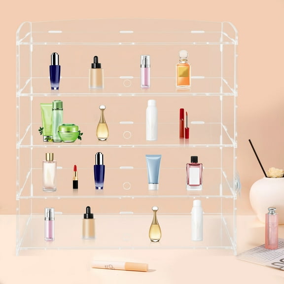 Acrylic Display Case Bakery Pastry Display Case 4 Tier Showcase Countertop