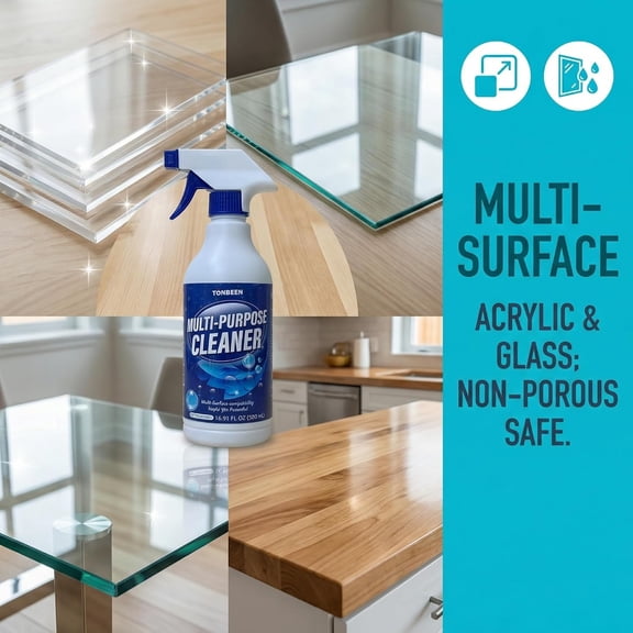 Acrylic Display Case Cleaner Spray for Figurine Boxes & Collectible Shelves - Gentle Yet Effective Formula to Remove Dust, Fingerprints, Light Stains & Smudges from Plastic Surfaces, 500ml