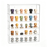 Acrylic Display Case for Collectibles, Wall Mountable Clear Figure Display Cabinet with Magnetic Door, 5 Tier Dust Proof Organizer Shelf for Pop Figures, Blind Box, Mini Toys