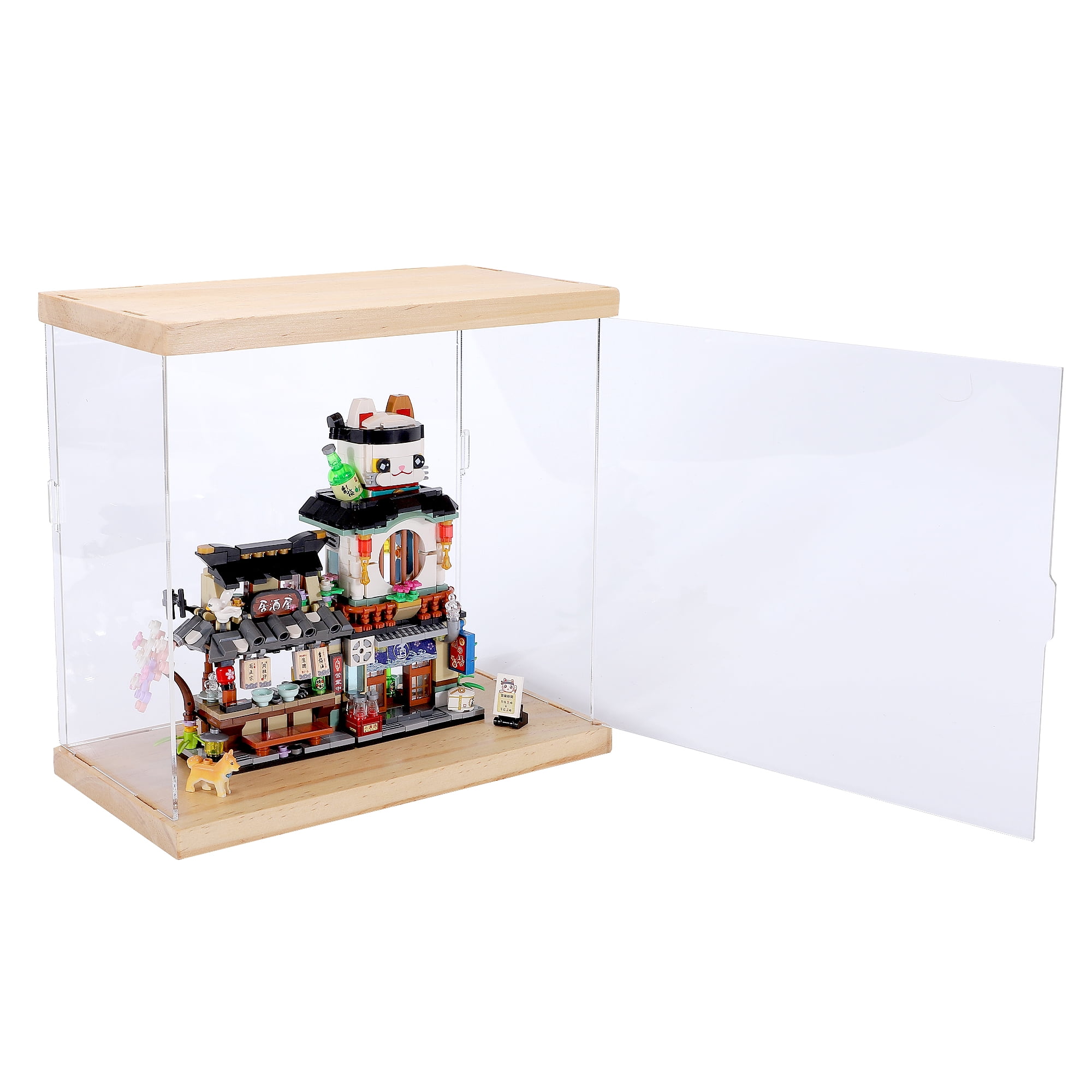 Acrylic Display Case with LED for Mini Building Block Collectibles