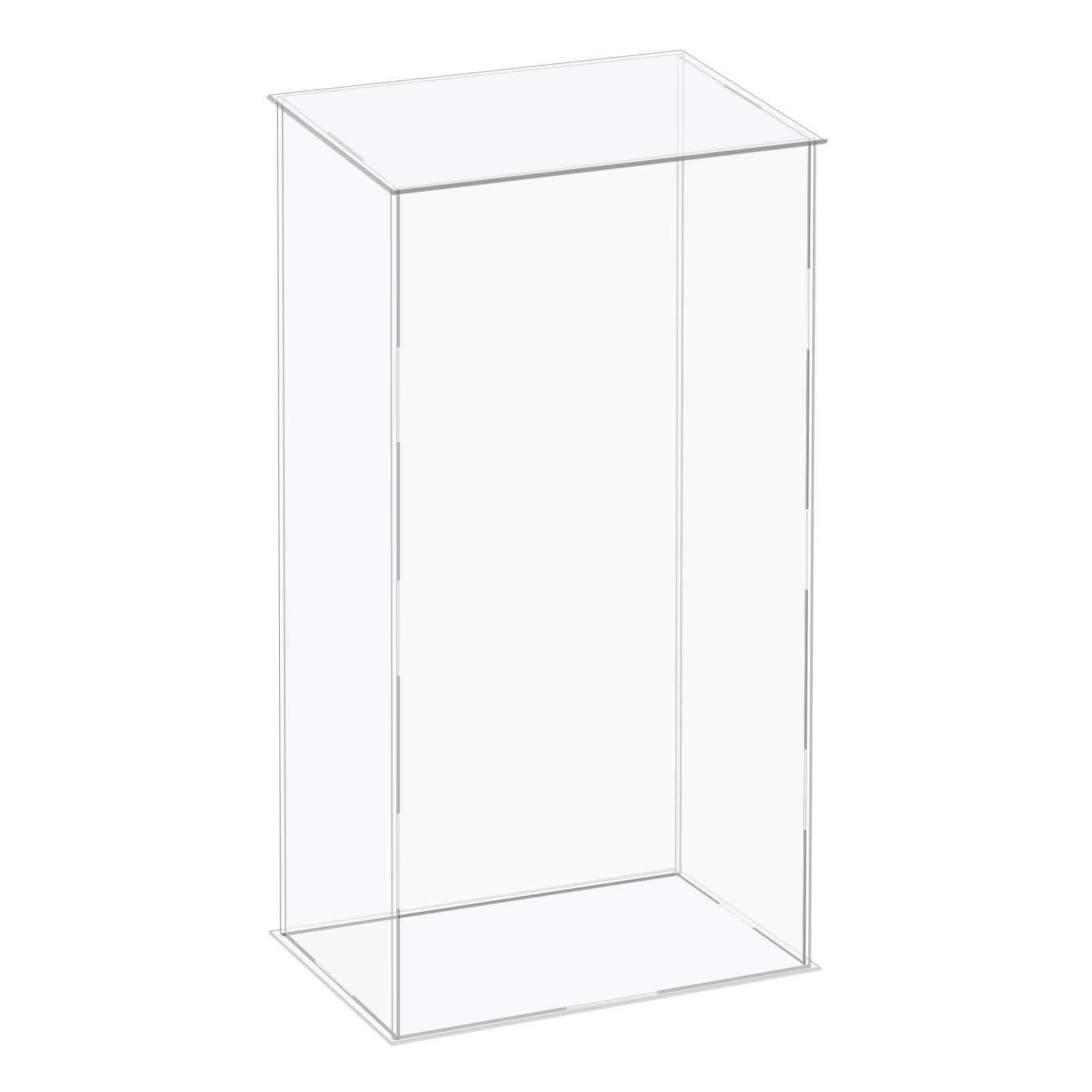 Acrylic Display Case Plastic Box Cube Storage Box Clear Assemble