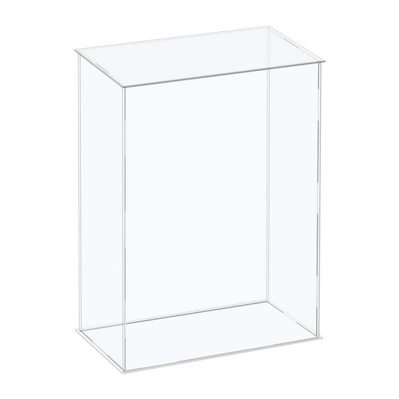 Acrylic Display Case Plastic Box Cube Storage Box Clear Assemble Showcase 16x11x31cm for Collectibles