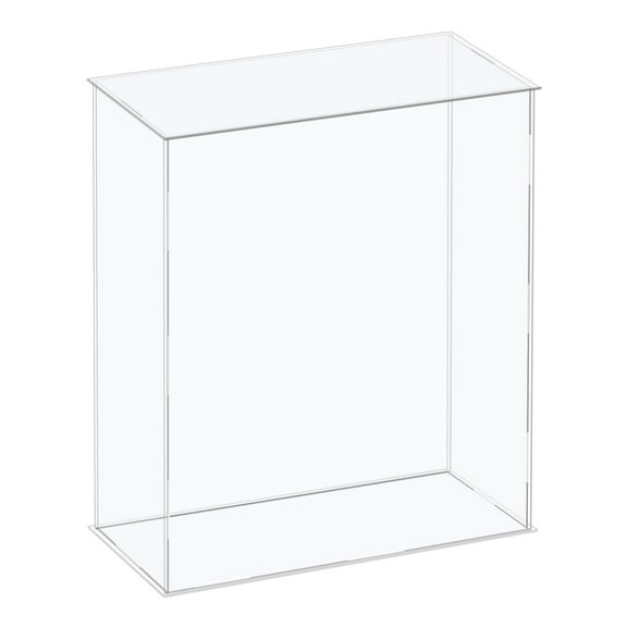 Uxcell Acrylic Display Case Plastic Box Cube Storage Box Clear Assemble Showcase for Collectibles 8.3x4.3x12.2"
