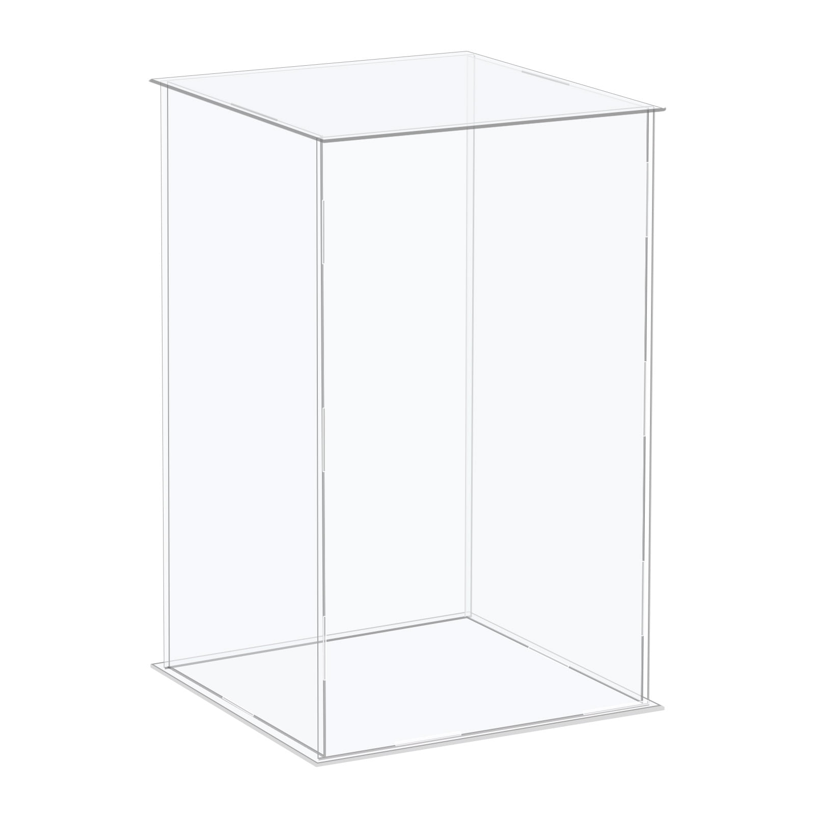 Acrylic Display Case Plastic Box Cube Storage Box Clear Assemble