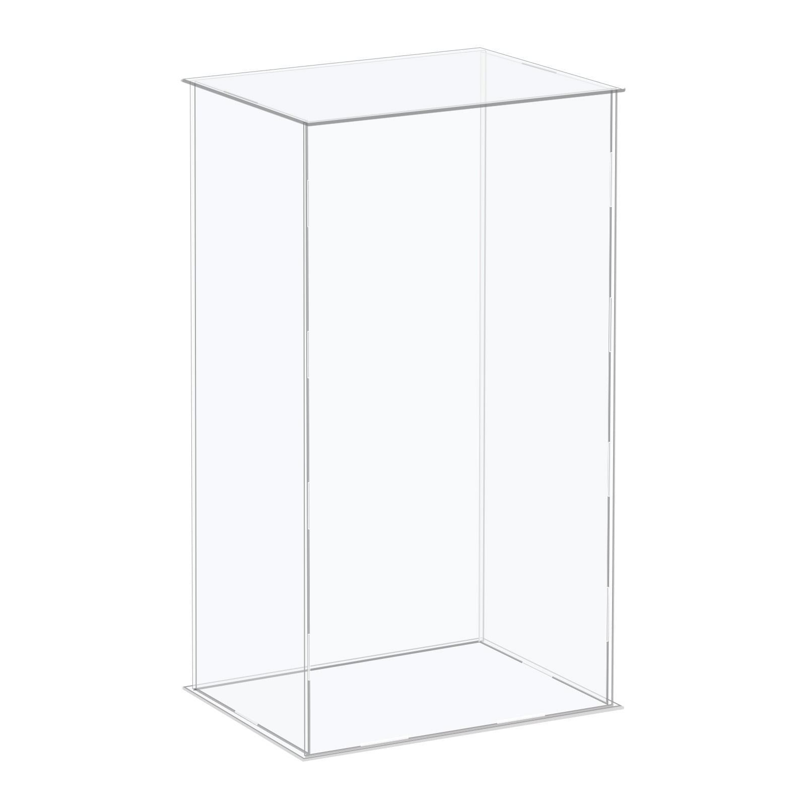 Acrylic Display Case Plastic Box Cube Storage Box Clear Assemble