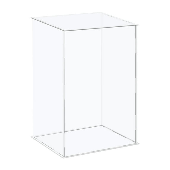 Acrylic Display Case Plastic Box Cube Storage Box Clear Assemble Showcase 26x21x31cm for Collectibles