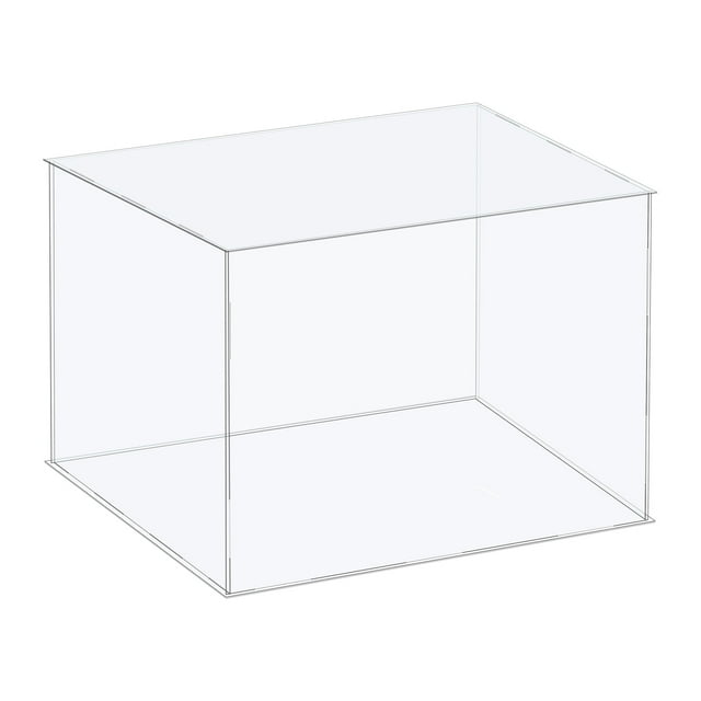 Acrylic Display Case Plastic Box Cube Storage Box Clear Assemble