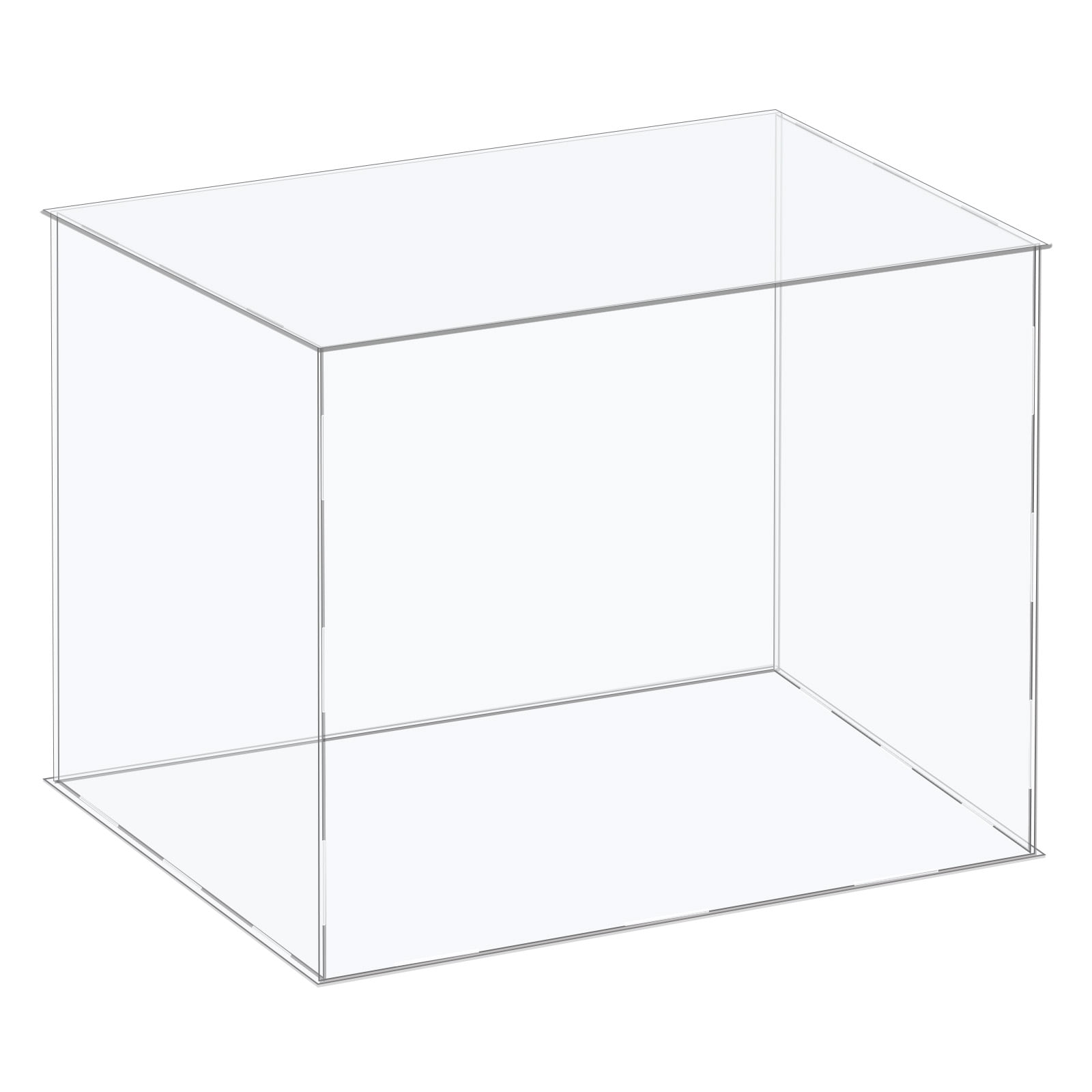 Acrylic Display Case Plastic Box Cube Storage Box Clear Assemble