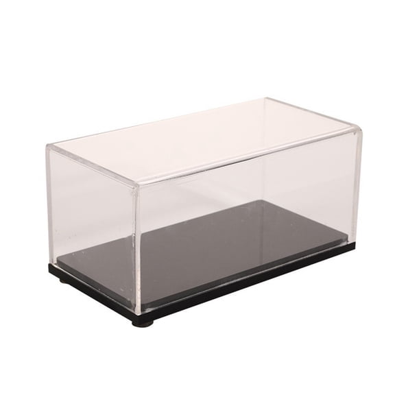 Acrylic Display Case Plastic Box Cube Storage Box Clear Small Assemble Dustproof Showcase for Collectibles Items14*7*7.7cm