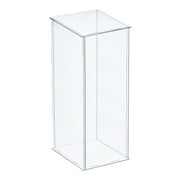 Acrylic Display Case Plastic Box Cube Storage Box Transparent Assemble Showcase 11x11x25.5cm for Collectibles