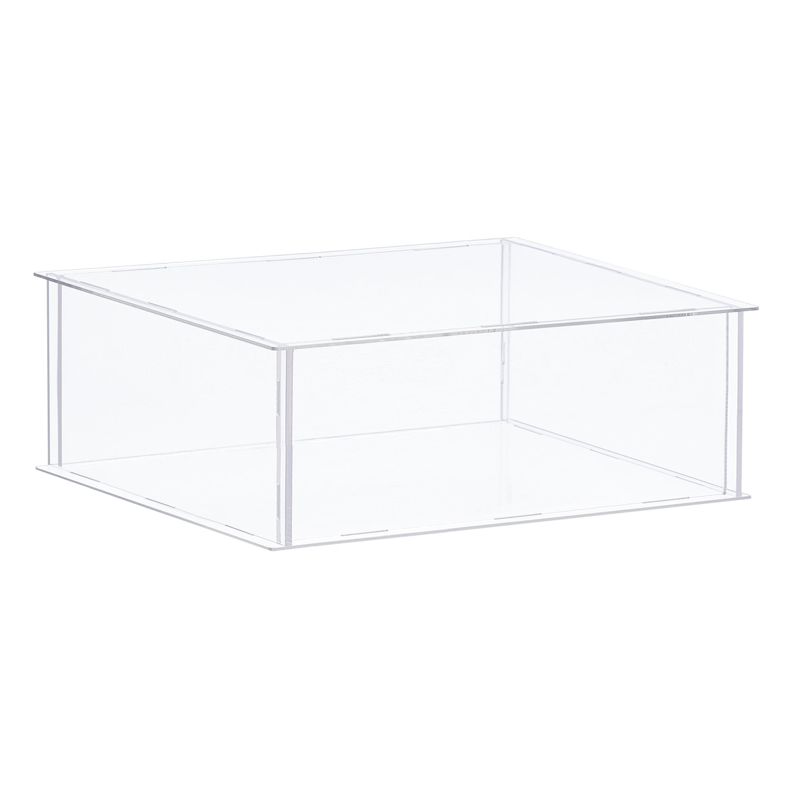 MECCANIXITY Clear Display Case, Acrylic Box Assemble Transparent Dustproof  Box Showcase 3.9x3.9x3.9inch for Collectibles, Crafts