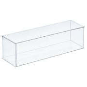 Acrylic Display Case Plastic Box Cube Storage Box Transparent Assemble Showcase 36x11x10.5cm for Collectibles
