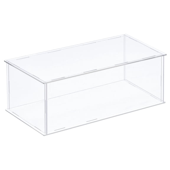 Acrylic Display Case Plastic Box Cube Storage Box Transparent Assemble Showcase 41x21x15.5cm for Collectibles