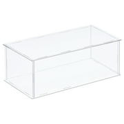 Uxcell Acrylic Display Case Plastic Box Cube Storage Box Transparent Assemble Dustproof Showcase for Collectibles Items 16 x 8.3 x 6.1"