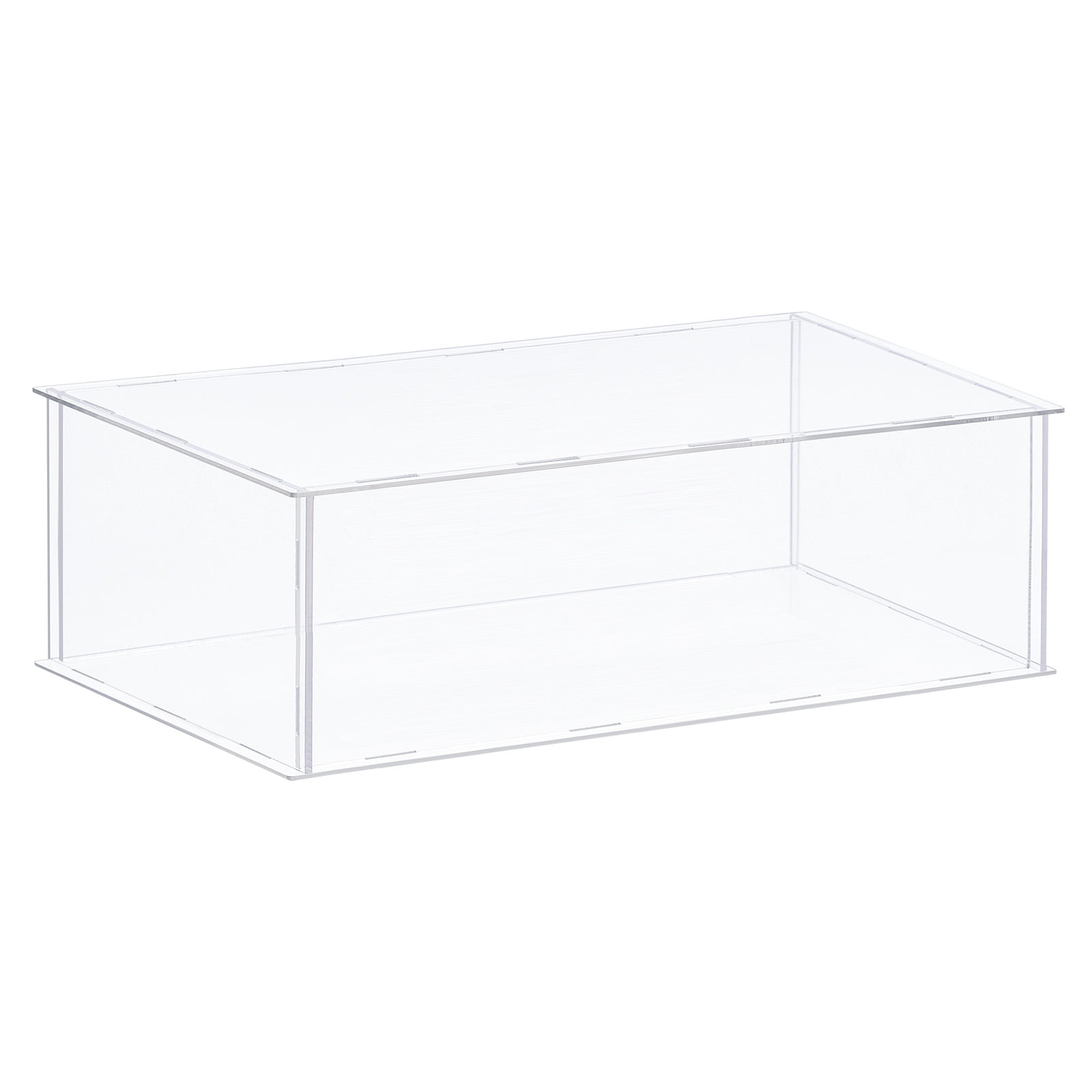 Acrylic Display Case Plastic Box Cube Storage Box Transparent Assemble Showcase 41x41x20.5cm for Collectibles, Size: 16 x 16 x 8, Blue