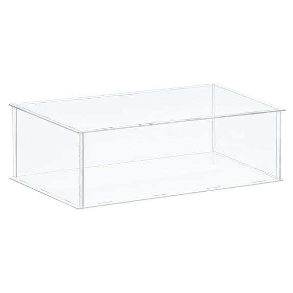 Acrylic Display Case Plastic Box Cube Storage Box Transparent Assemble Showcase 41x31x15.5cm for Collectibles