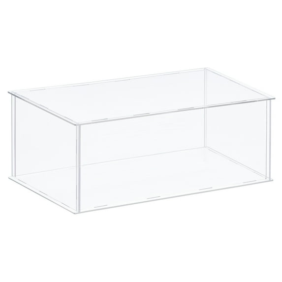Acrylic Display Case Plastic Box Cube Storage Box Transparent Assemble Showcase 41x31x20.5cm for Collectibles