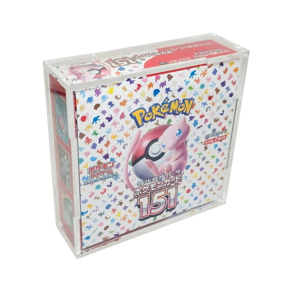 Acrylic Display Case for Pokemon 151 Japanese Booster Box