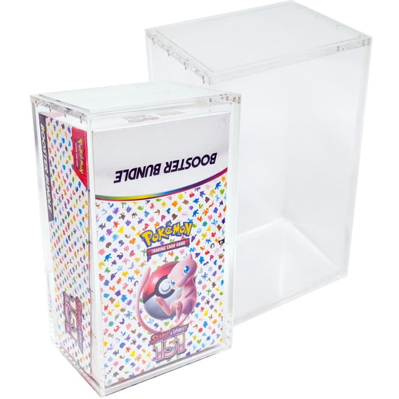 Acrylic Display Case for Pokemon Booster Bundle Display Full Retail Box