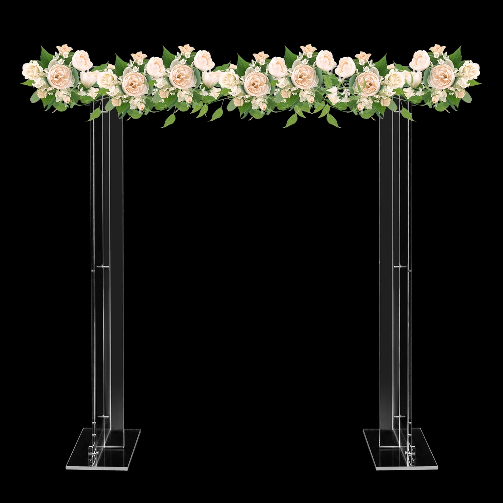 Acrylic Display Riser, 40'' Tall Clear Acrylic Rectangular Flower Stand ...