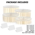 thumbnail image 1 of Foldable Food Display stands racks nd Cake Stand Buffet Risers ,Food Cake Stands for Party Buffet Risers and Desert Stands for Show Catering Desserts, Food, Jewelry (6 Pcs), 1 of 12