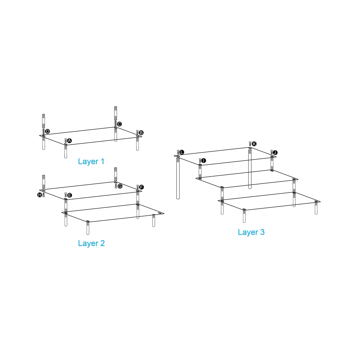 Acrylic Display Risers, Perfume Stand Organizer, Clear Acrylic Shelf