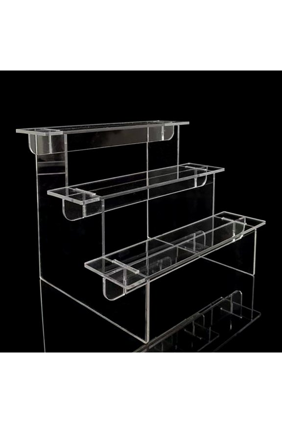Acrylic Display Stand 1-4 Tiers Acrylic Display Risers Display Shelf For Candy Cupcake Jewelry Perfumes Stand Rack